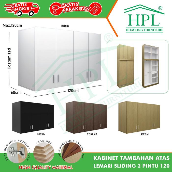 Lemari Pakaian Hpl Sliding Cermin 2 Pintu