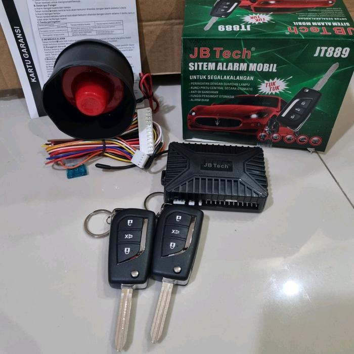 alarm mobil jb tech jt889 alarm mobil kunci lipat