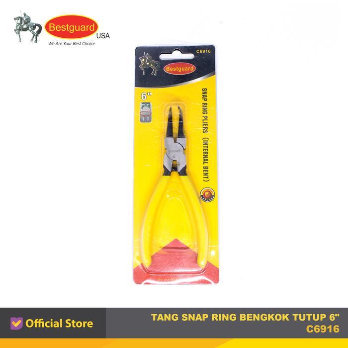 Tang Snap Ring Bengkok Tutup Internal 6" Bestguard