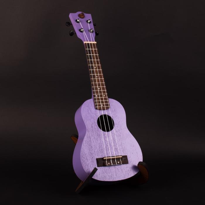 Ukulele Soprano Mandalika 21" Warna Ungu Ada Bonus Tuner