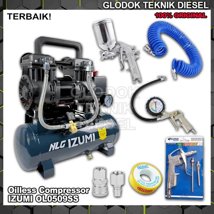 Kompresor Angin OILESS 9L IZUMI OL0509SS LISTRIK NLG 450W / Kompresor Tanpa Oli Air Compressor Udara
