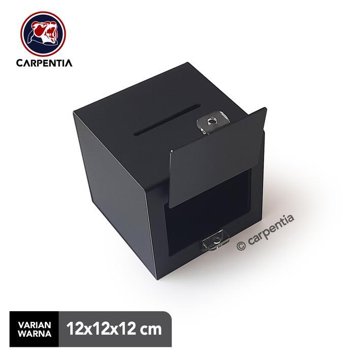 4abs- Carpentia Kotak Saran Akrilik Minimalis - Kotak Amal Tips - 12X12X12 Cm - Tipe C