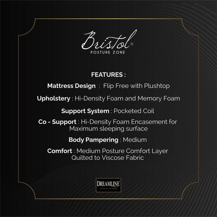 Full Set Dreamline Bristol Kasur/Matrass/Mattress/Springbed Dream Line Latex (Medium)