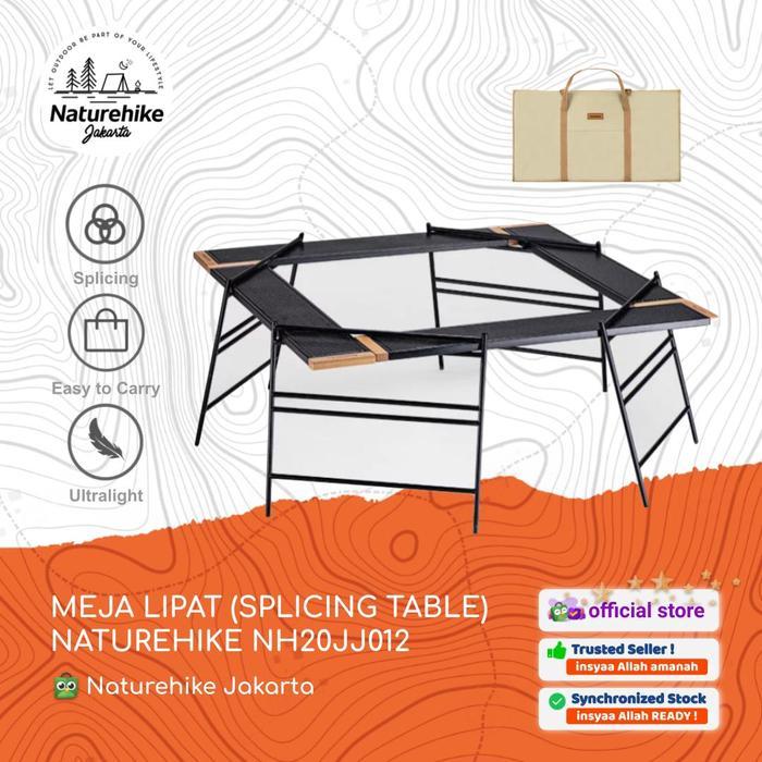 MEJA LIPAT NATUREHIKE NH20JJ012 CAMPING OUTDOOR PORTABLE RAK SUSUN BBQ