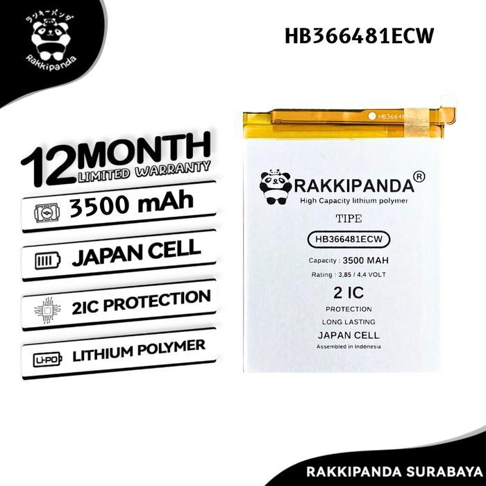 Sugihmakmur29 Baterai Rakkipanda Hb366481Ecw Compatible With Ascend P9 / Honor 8 / Nova 2 Lite /