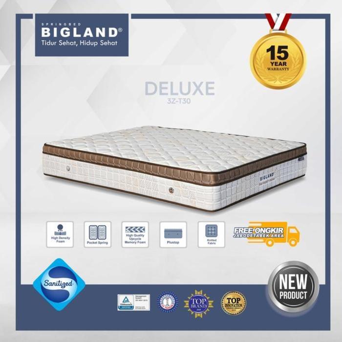 BIGLAND SPRINGBED BIG POCKET DELUXE PLUSHTOP 160X200 / 180X200 - 180x200