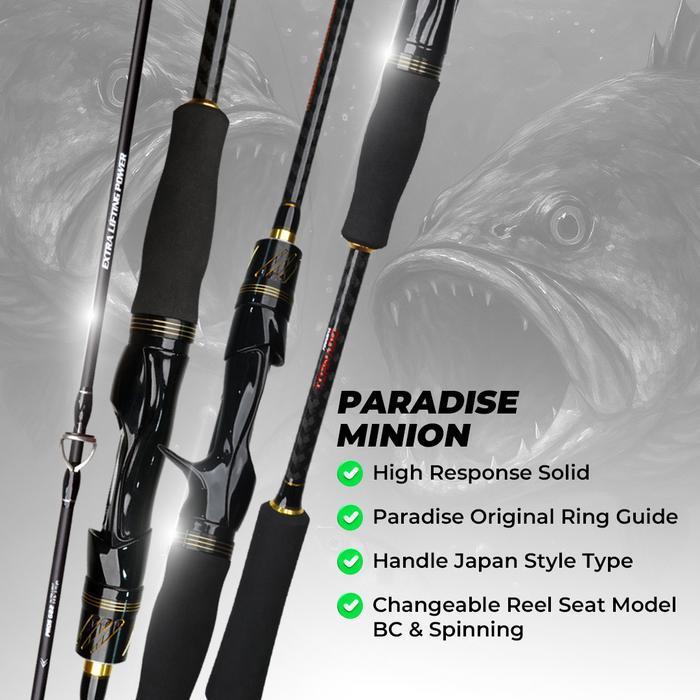 Bundling Joran Paradise Minion + Reel Paradise War BC Handle Japan Style + Reel BC Paradise War