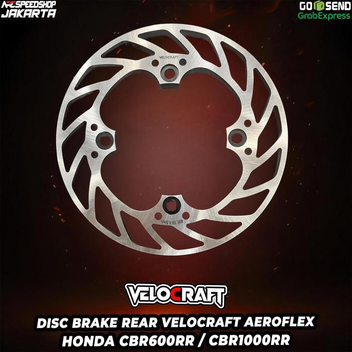 Piringan Cakram Disk Disc Brake Belakang VELOCRAFT Aeroflex 220mm CB400 N CB600 F CBR1000RR CBR600RR