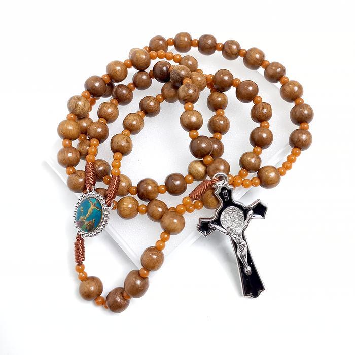 Promo Rs 33 - Rosario Kayu Gaharu Asli 100% Original/Kalung Rosario Katolik Original