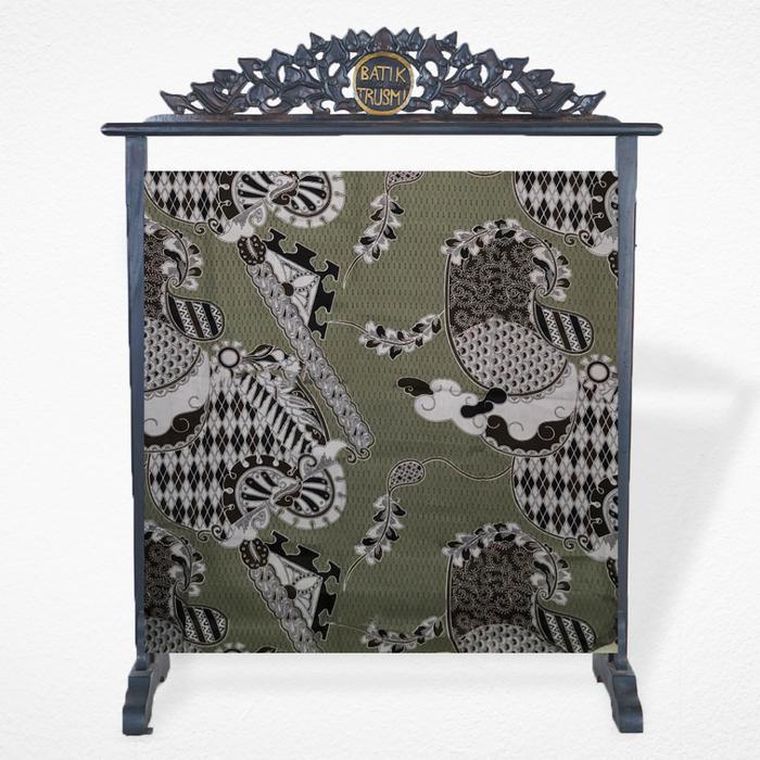 (COD) BATIK TRUSMI KAIN BATIK METERAN BAHAN KATUN 45366 HIJAU SM