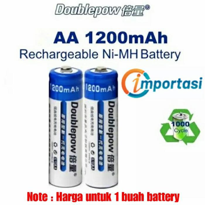 NEWs DOUBLEPOW Battery Rechargeable AA 1200MAH AAA 900MAH Batere Baterai