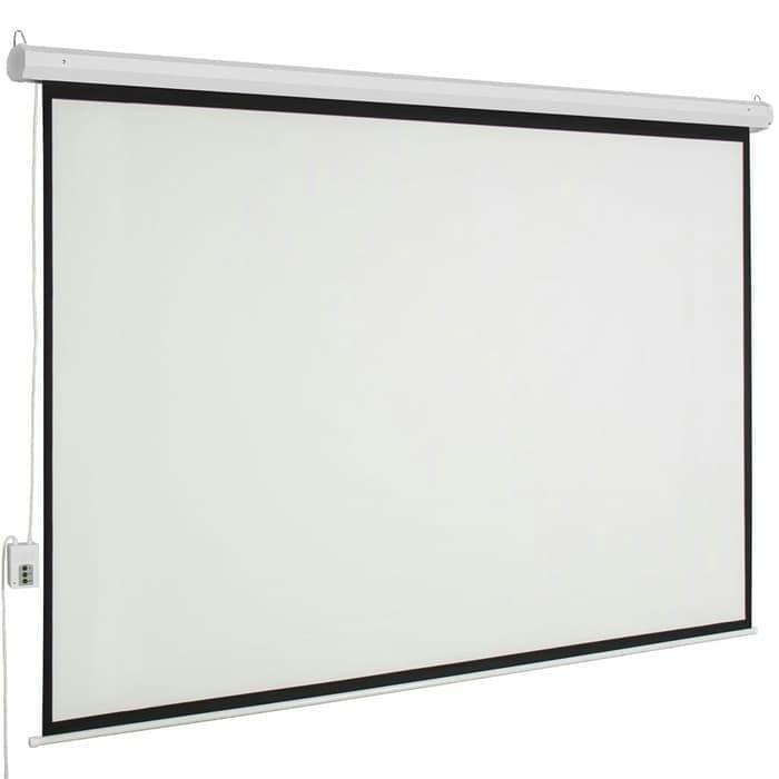 Screen Projector 200 Inch Motorized Layar Proyektor Elektrik Letaec