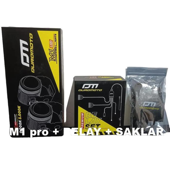 Paket Komplit Duromoto M1 Pro + Relay Set + Saklar Duromoto