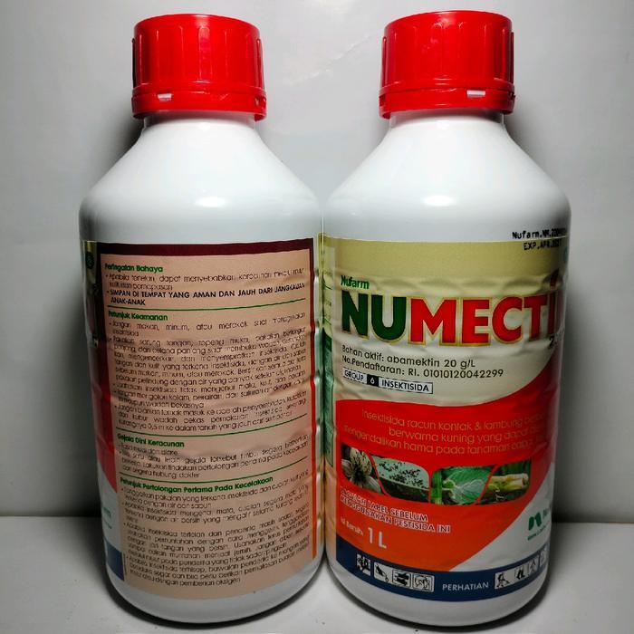 Insektisida Numectin 20 EC 1 Liter Abamektin Bening Hama wereng Kutu Wereng