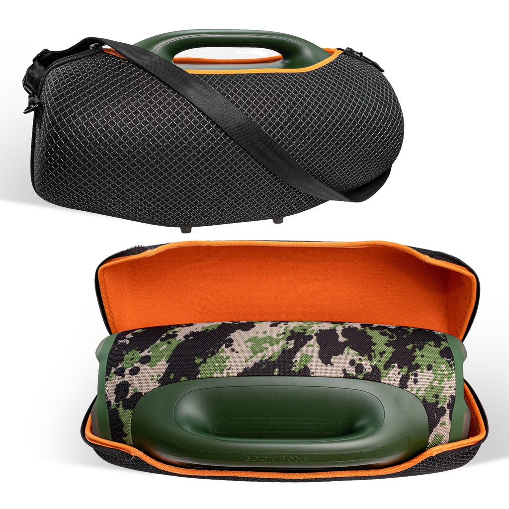 High Sound-Transmitting Bluetooth-fit Dual-Zipper & Comfortable Carrying Case for JBL BOOMBOX 4