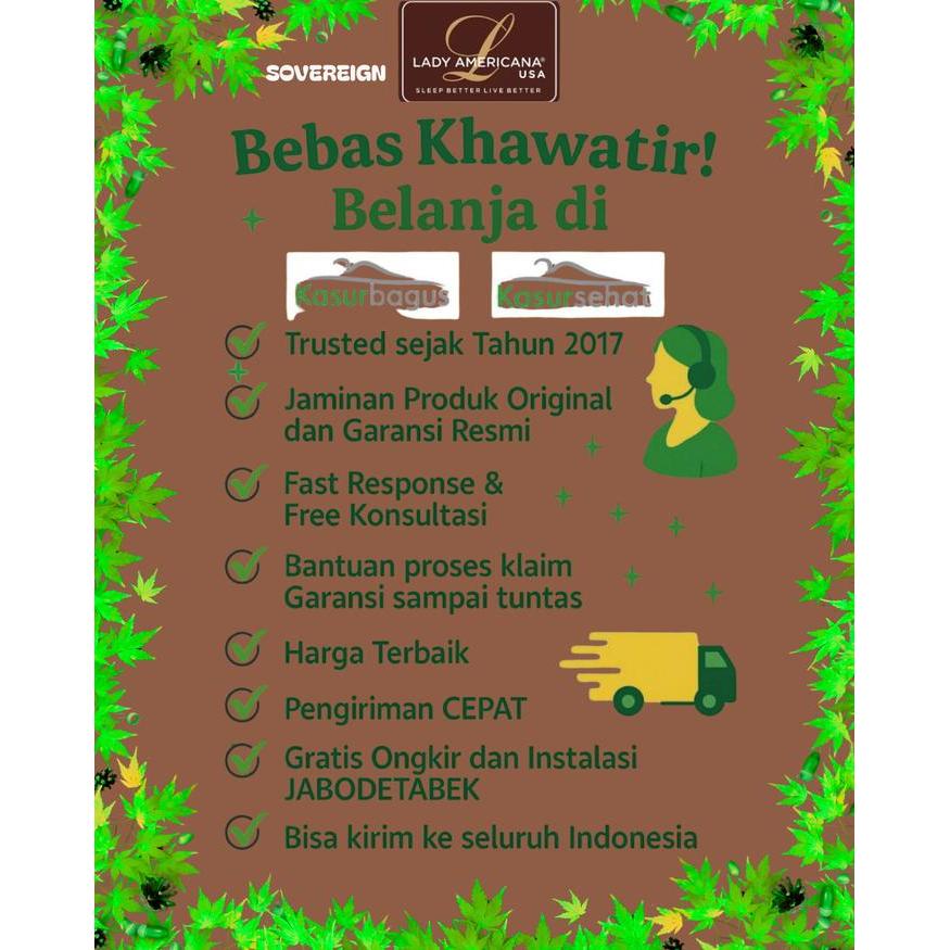 Lady Americana Kasur Springbed Sovereign - Hanya Kasur 180X200