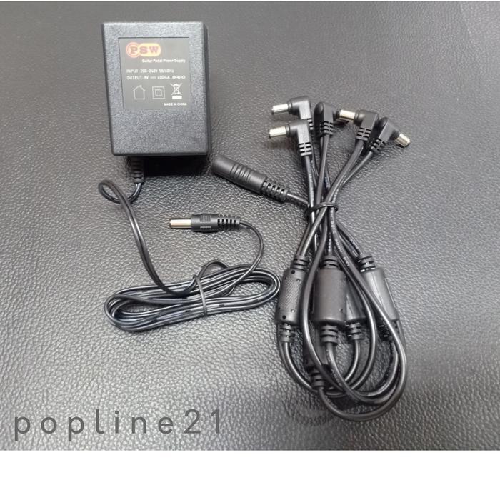 Jual Adaptor efek Multi / Power Supply Guitar Pedal Multi PSW