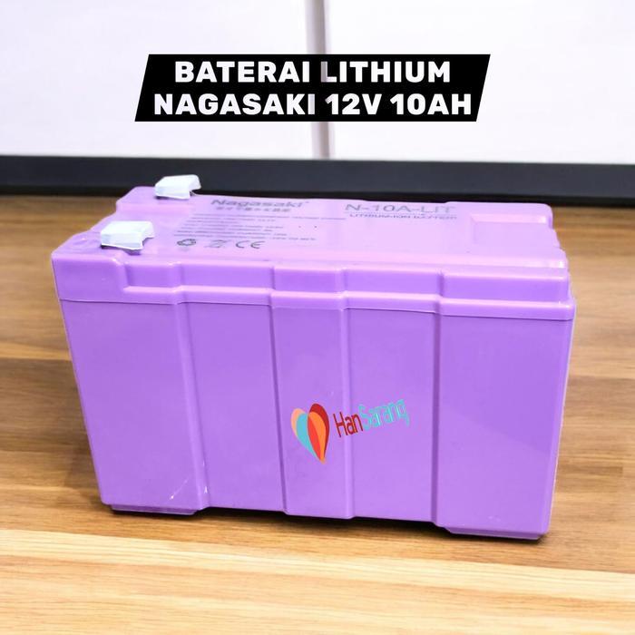 HS7 Aki LITIUM LITHIUM 12V 10Ah Nagasaki Aki accu baterai Sprayer Elektrik Tengki Alat Semprot