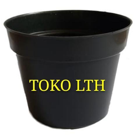 FARM- Pot Hitam 50 Cm Polos Plastik / Pot Bunga / Pot Tanaman Besar