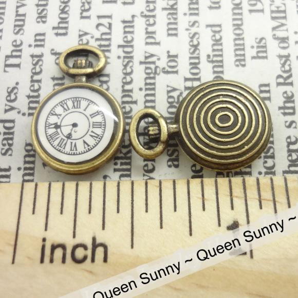 1PC CHARM JAM SAKU ANTIK LOCKET KUNO VINTAGE MANIK BANDUL LIONTIN PENDANT PERNAK-PERNIK AKSESORIS