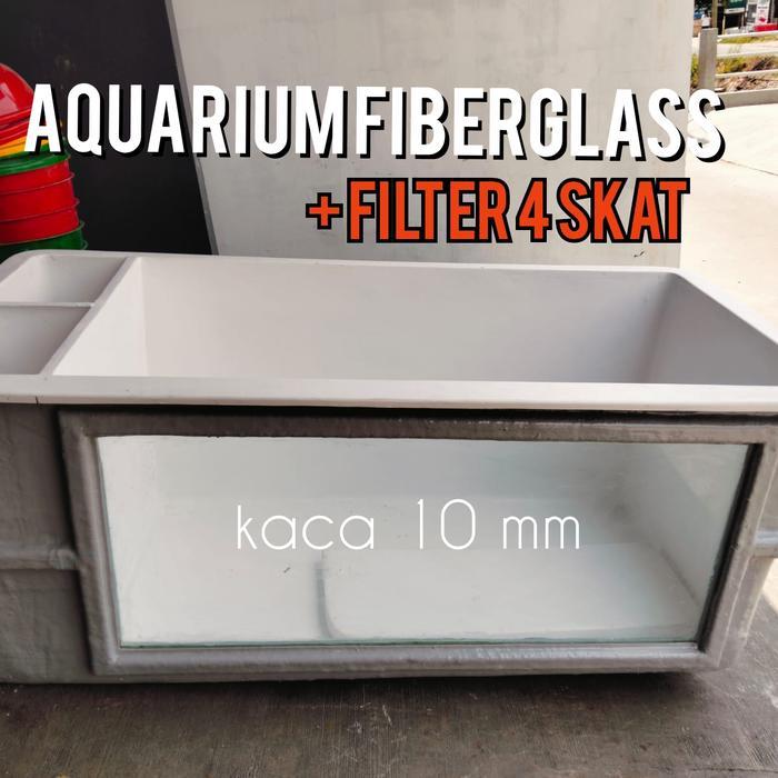 Kolam ikan portable/aquarium fiberglass/chamber 4 skat