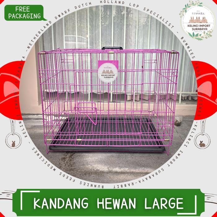 Kandang Hewan Anjing Kelinci Kucing Import - Size Large