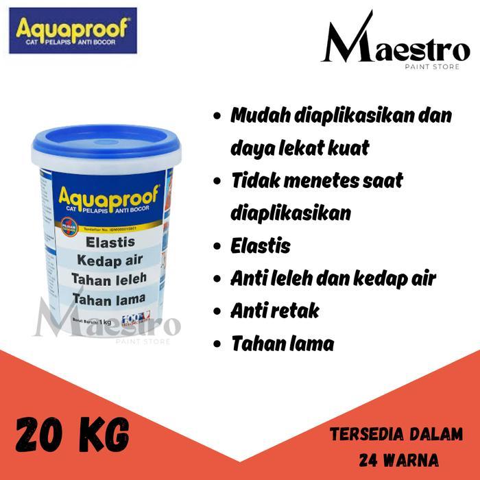 Cat Aquaproof 20Kg Abu / Putih / Merah / Warna