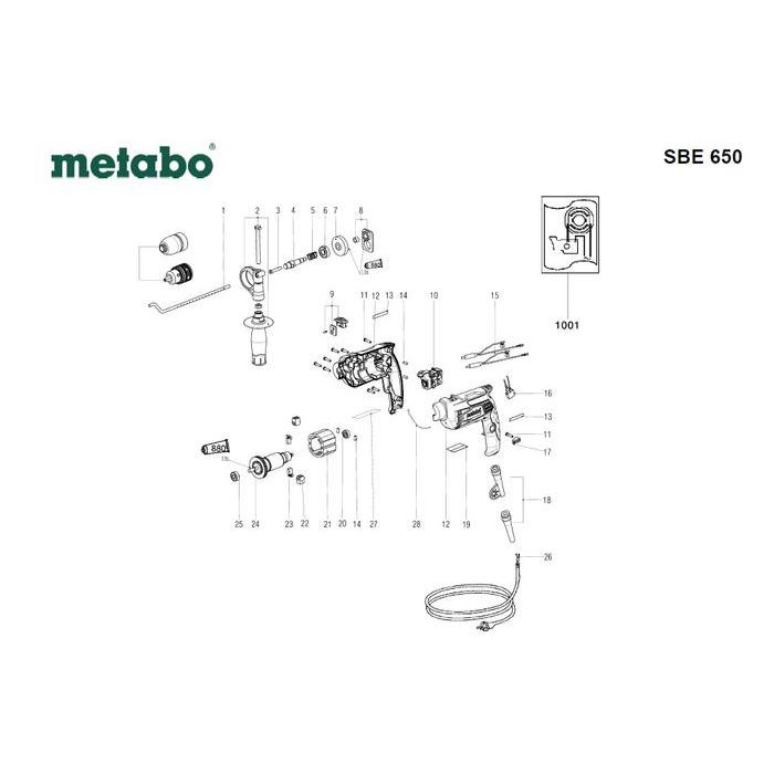 SPUR GEAR NO 7 FOR METABO IMPACT DRILL SBE650 340037400