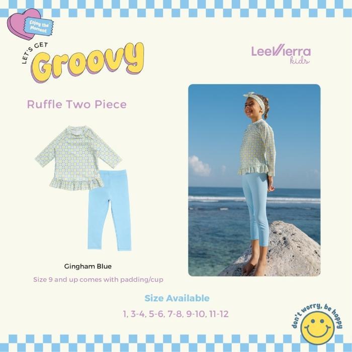 Let'S Get Groovy Girls Ruffles Two Piece, Baju Renang Anak