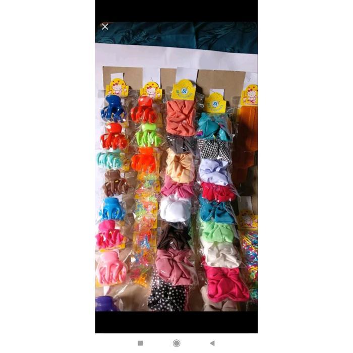 (50 Set) Kertas Label Gantungan dan Plastik Kemasan Untuk Jualan Aksesoris / Hang tag Plastik