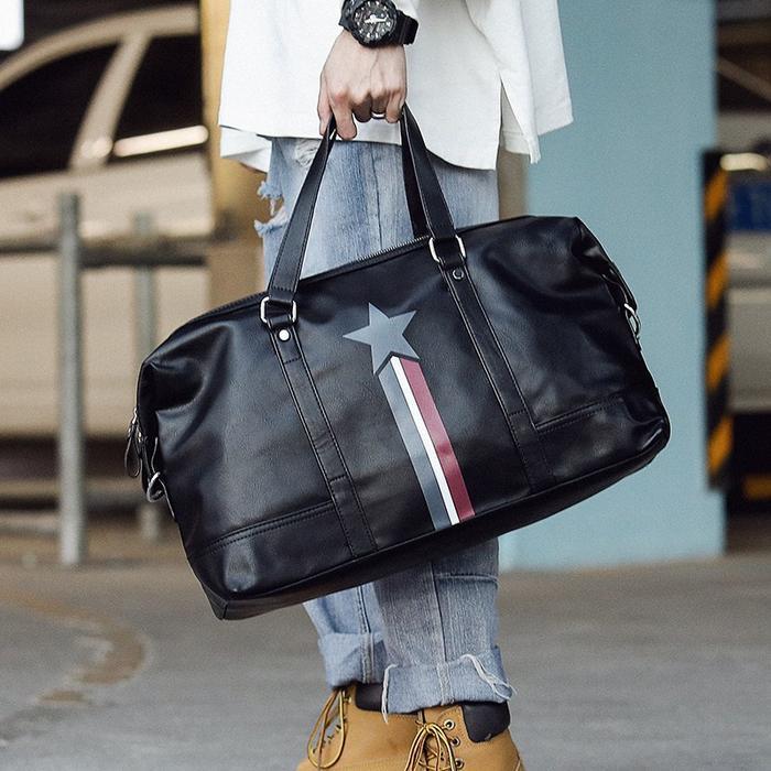 Leather Concept AVENGER Tas Travel Kulit Tas Gym Kulit Travel Bag Kulit Tas Kulit hitam