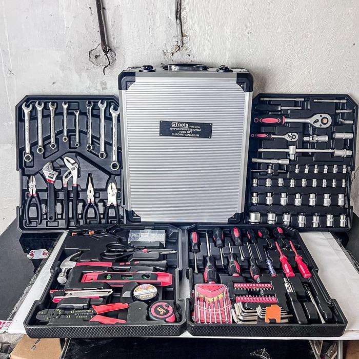 AFFILIATE - Gtools GT22 kunci set lengkap bengkel motor mobil tukang proyek banguna dll satu paket