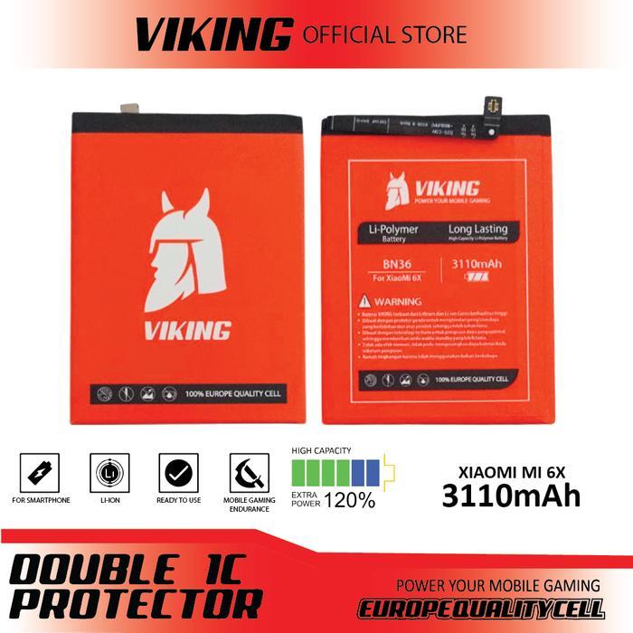 zmaa- Viking Baterai Xiaomi Mi A2 - Mi 6X Bn36 Double Power