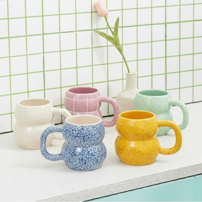 Capricorn Homeliving Puffa Ceramic Mug Gelas Keramik Premium untuk Hadiah & Koleksi Mug Kopi & Teh