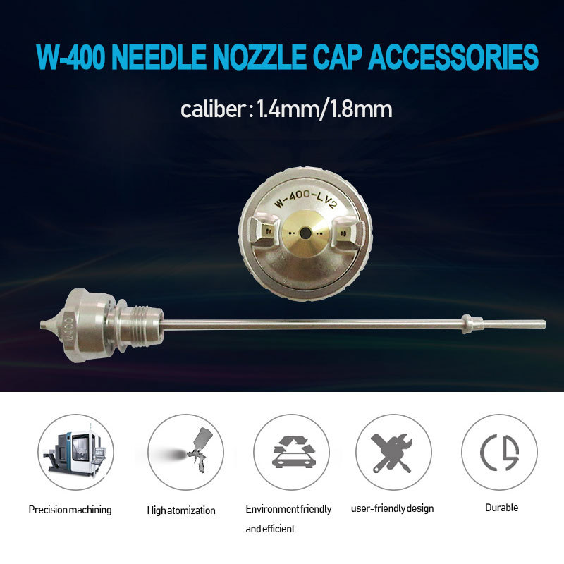 W400 Spray Kit Nozzle Needle Aircap Set Ws400 Ls400 Pneumatic
