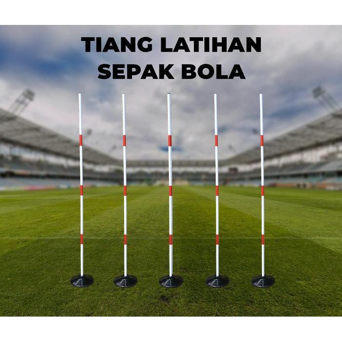 Tiang Latihan Kelincahan Lari Sepak Bola AGILITY Training Pole Post
