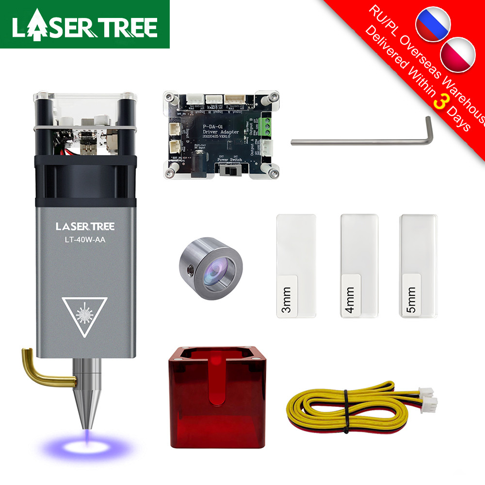Laser Tree 80W/40W/30W/20W Laser Head For Cnc Engraver Wood Cutting