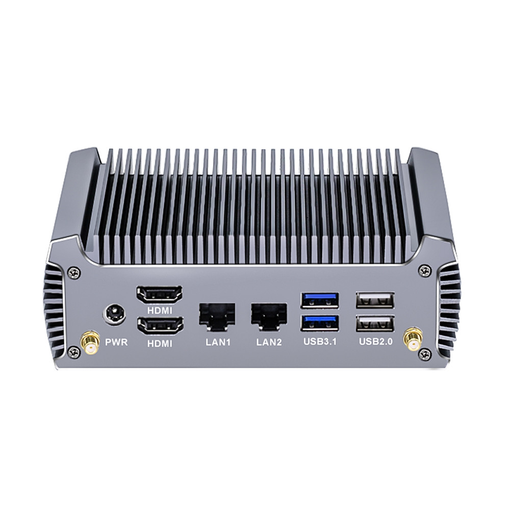 Fanless Mini Pc Amd Ryzen 7 7730U 5800U Barebone Desktop Gaming Computer 4K Dual Lan Firewall Router