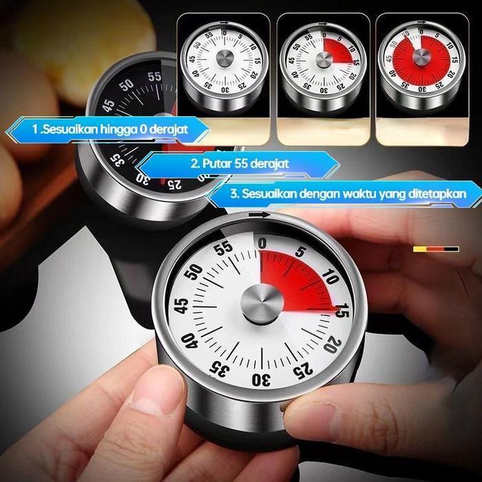 nrd Timer Dapur Magnet Digital Manual Putar Mechanical Timer Timer Alarm Masak Timer Baking
