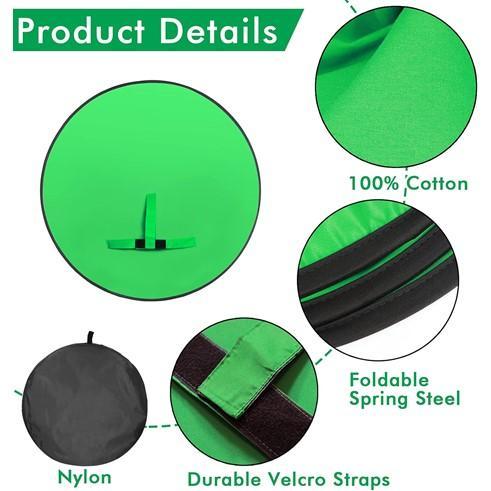 Backdrop Live Streaming Green Screen Kursi Gaming 140Cm