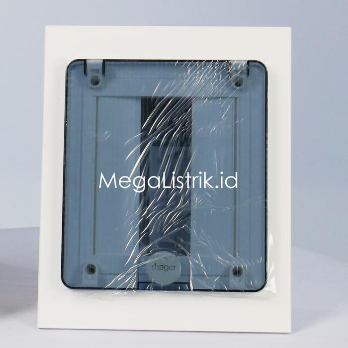 Hager Box MCB 8 Grup Inbow VF108TM / Rumah MCB 1 Baris 8 Group / Modul IB Tanam Pintu Transparan