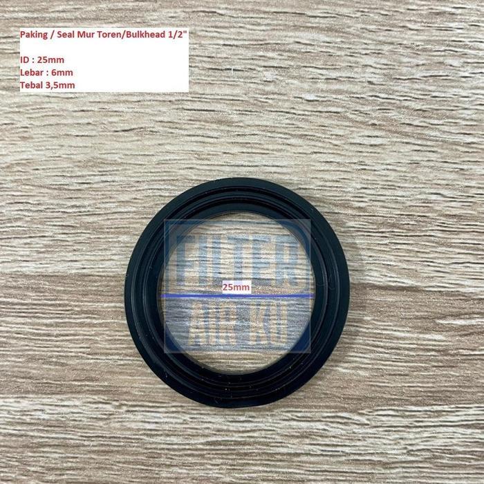 KARET SEAL / PAKING UNTUK MUR BULKHEAD / TOREN 1/2" - 5PCS
