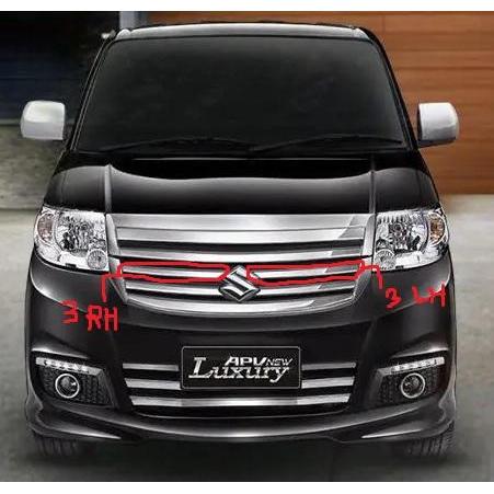LIST CHROME GRILL RADIATOR (NO 3) SUZUKI APV LUXURY BEST