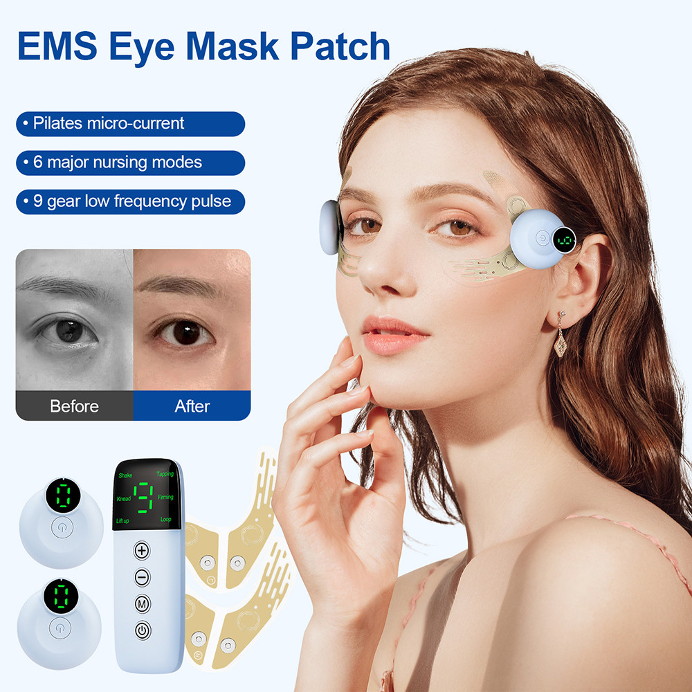 Ems Eye Mask Patch Microcurrent Eye Lifting Massager Relieves Eye Fatigue Anti-Eye Wrinkle Reduce