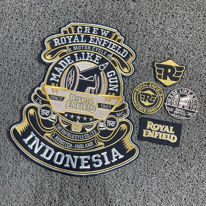 Promo Backpatch Punggung Royal Enfie,Patch Besar,Emblem Besar,Emblem Bordir Original
