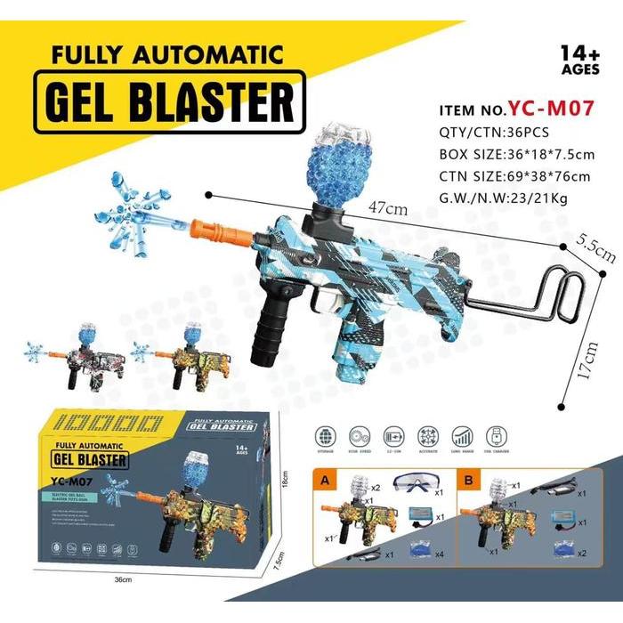 TOYONLY- Watergel Blaster Electric Shooting Water Gel Gun Toys Wgg
