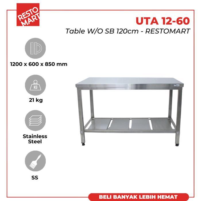 Meja Stainless Serbaguna / Table 12-60 RESTOMART SS (1418002)