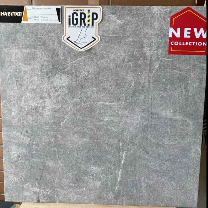 IDXXX- Habitat Mortero Plaine 50X50 Keramik Lantai Kamar Mandi