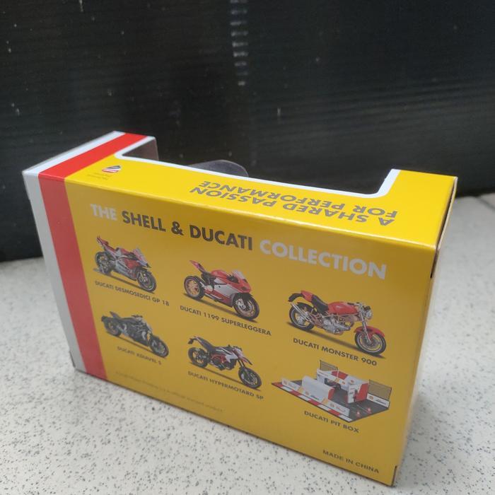 diecast mainan motor shell ducati monster 900 original by burago kode 949