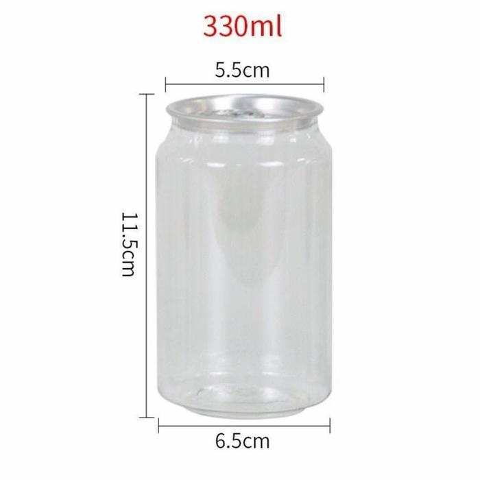 New- Botol Plastik PET Can 330ml Kaleng Segel Alumunium Minuman Cafe